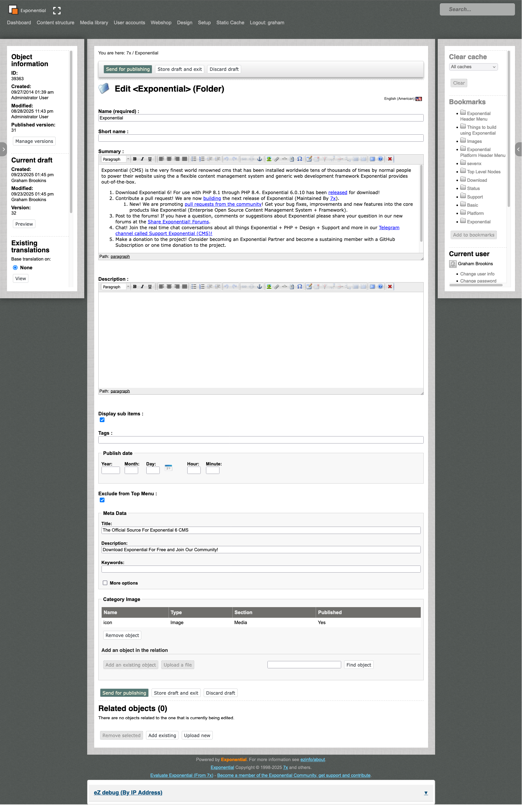 Exponential Project - Admin Edit Folder
