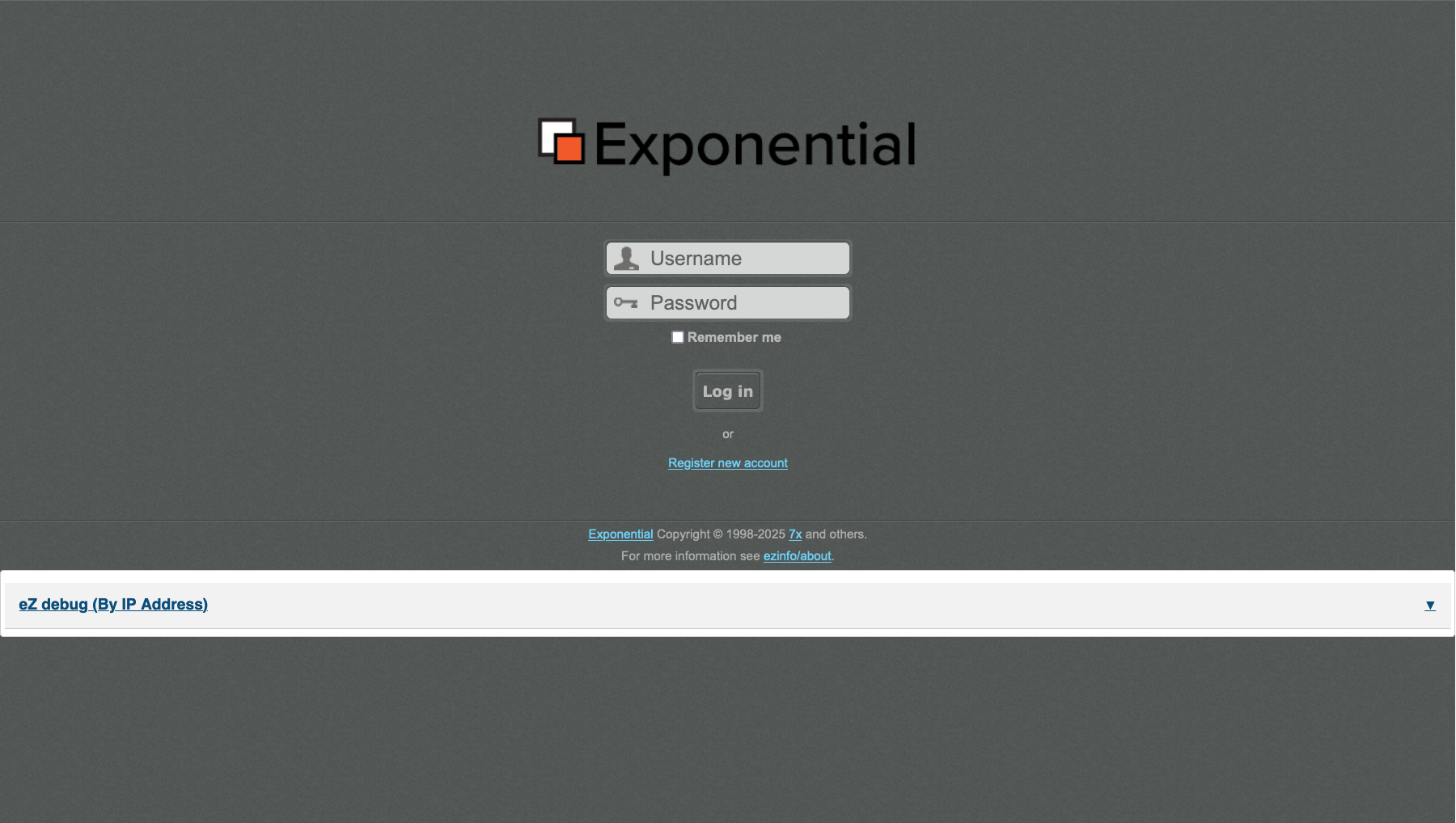 Exponential Project - Admin Login
